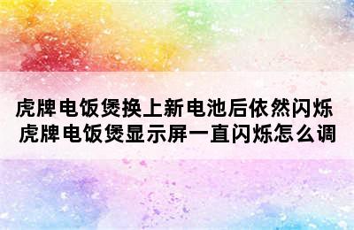 虎牌电饭煲换上新电池后依然闪烁 虎牌电饭煲显示屏一直闪烁怎么调